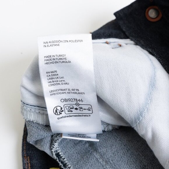 Anthropologie Maeve The Delaney Clean Seamed High Rise Wide Leg Jeans Dark Wash - Picture 14 of 14